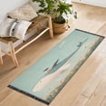 thumbnail image 5 of Bed Long Carpet Bed Rug 72x23.5In Indoor Non-Slip Durable Carpet Floor Mat Runner Rug Bedroom Hallway Carpet Machine Washable Flying Whale, 5 of 8