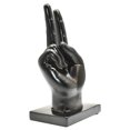 thumbnail image 2 of Adam & Friends Home Decor Peace Sign Sculpture | 1-Piece | Black, 2 of 6