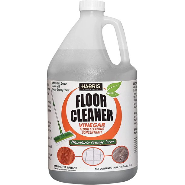 Harris Orange Vinegar Floor Cleaner, 128oz for Use on Hardwood