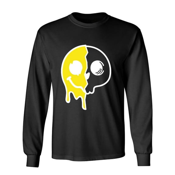 Smile Dead Sarcastic Humor Novelty Men's Long Sleeve Shirts