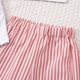 thumbnail image 5 of Vestido de Verano de Manga Corta para Niñas Color Sólido Blusa de Cuello Redondo Y Pantalones Cortos Set, Suave Transpirable Poliéster Vestido Casual para Niños Actividades Diarias, 5 of 8