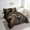 Black, variant on 7 Piece 3D Leopard Bed In A Bag King,Grey Leopard Print Comforter Set,Animal Bedding Set,Jungle Cheetah Quilt with Flat Fitted Sheet,Wildlife Abstract Art Pillow Covers