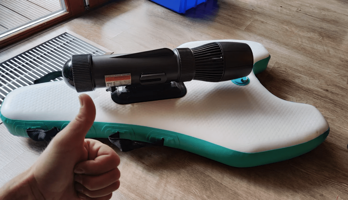 Camolech SUP Board Paddle with 700W Underwater Thruster Diving Propeller with Detachable Battery Floating Fin for Surfing Diving