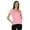 Pink, variant on Inkmeso Womens Short Sleeve V-Neck Shirts Casual Regular Fit Tee T-Shirt Basic Tops