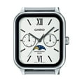 thumbnail image 2 of Casio Reloj Estándar Analógico con Fase Lunar, Acero Inoxidable, Esfera Blanca, Cuarzo, Modelo MTP-M305D-7A2V para Hombre., 2 of 2