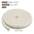 thumbnail image 2 of Uxcell 10mm Flat Wide 2 Meter Long Cotton Oil Lamp Wick with Black Stitch, 2 Roll, 2 of 5