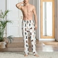 thumbnail image 5 of Vsdgher Yoga Labrador Retriever Print Mens Pajama Pants Sleep & Lounge Pants, PJ Bottoms With elastic waistb and Pockets, 5 of 5