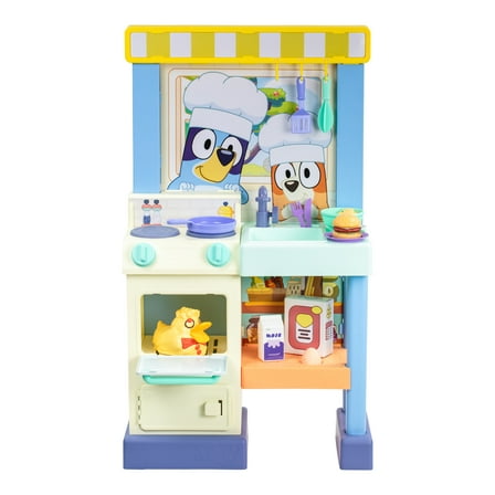 Cook With Chef Bluey Kitchen Playset, 20  Sounds, Phrases, Music and Lights, Ages 3 , Toddler Toys