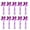 2, variant on Pack of 10 Cheer Bows Keychains Bowknot Ribbon Key Rings for Teen Girls Colorful Keychain Cheerleader Accessories
