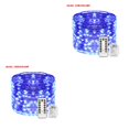 thumbnail image 2 of Monstrate USB LED Home Office Garden Impermeable Control remoto Temporizador Lámpara String 20m 200LEDs Azul azul 20m 2piezas Monstrate CBP144886, 2 of 6