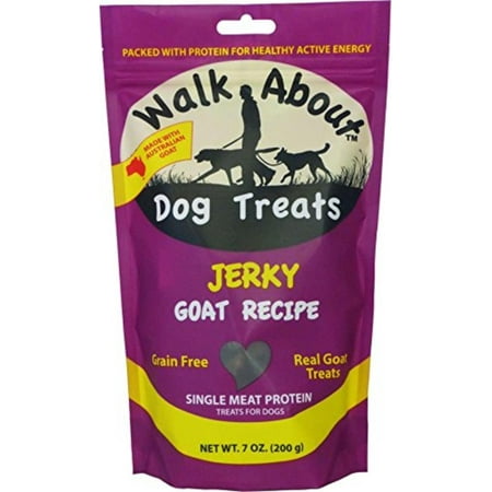 Walk About Dog Treat Jerky Goat, Exotic Proteins By Walk About Pet