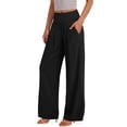 thumbnail image 3 of Sundazz Wide Leg Pants for Women Summer Smocked Waisted Palazzo Pants Baggy Flowy Trousers, XS-XL, 3 of 8