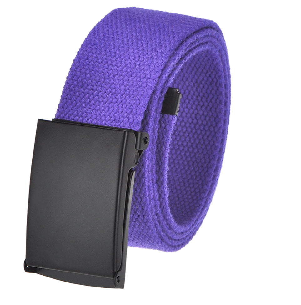 Men's Golf Belt in 1.5 Black Flip Top Buckle with Canvas  Belt