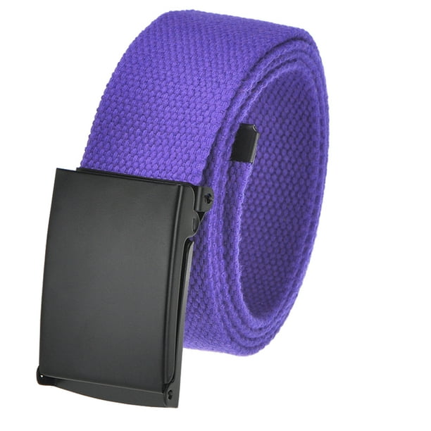 Build A Belt Men's Golf Belt in 1.5 Black Flip Top Buckle with Canvas