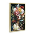 thumbnail image 4 of Stupell Industries Rose Bedecked Woman Plants & Flowers Painting Gold Floater Framed Canvas Art Print Wall Art, 21 x 31, 4 of 10