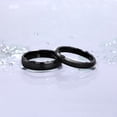 thumbnail image 4 of Anillo clásico simple y liso con borde recto, ancho de 2/4/6/8 mm, anillo de acero de tungsteno para hombres y mujeres, 4 of 6