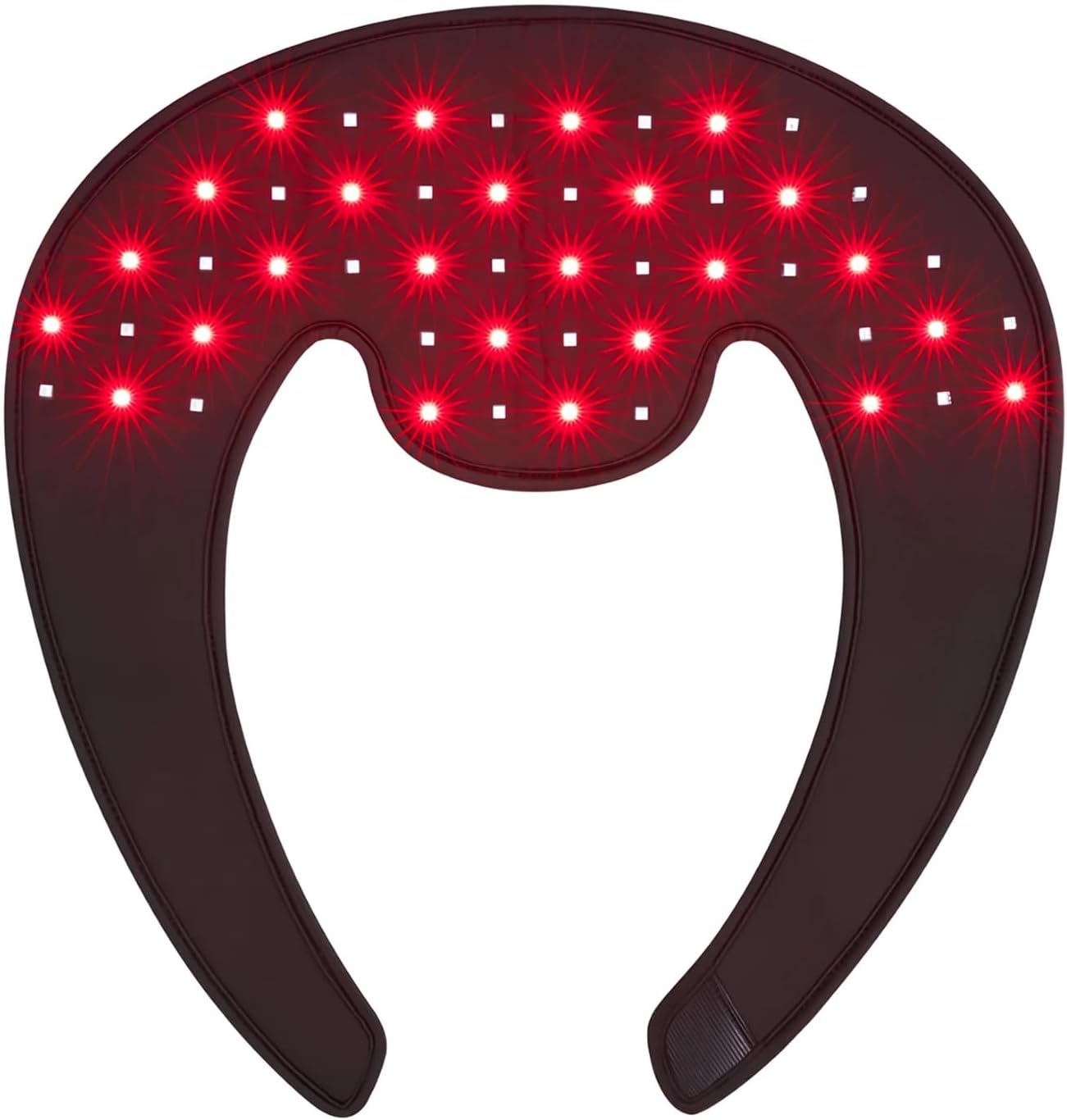 Wearable Red & Infrared Light Pad with Shoulder Contour, Large Comfort Belt for Back