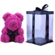 thumbnail image 1 of Oso de rosas con flor eterna, regalo de San Valentín, Tanabata, floristería, supermercado, oso de espuma de PE para abrazar flores, oso de rosas, 1 of 6