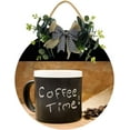 thumbnail image 1 of Eveokoki 11" Coffee Time Sign,Coffee Bar Sign Farmhouse Coffee Wooden Sign,Rustic Wood Coffee Table Sign Vintage Coffee Wood Plaque Decor, 1 of 5
