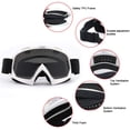thumbnail image 2 of GHSDFBB Motorcycle Goggles, ATV Dirt Bike Off Road Racing Riding Goggle, Anti-Scratch UV400 Eyewear Cycling Motocross, 2 of 7