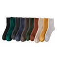 thumbnail image 4 of DQRPSEETB Womens Socks In Autumn and Winter Plus Velvet Padded Warm Towel Socks Solid Color Ladies Long Cotton Socks Gifts for Women Athletic Compression Socks Red, 4 of 5