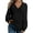 Black, variant on Plus Size Womens Sweaters 4X Long Sleeve Sweatshirts Fall V Neck Blue Tops Fashion Knit Collar Shirts Loose Fit Lapel Pullovers Winter Casual Dressy 4XL 24W 26W