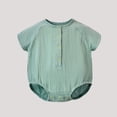 thumbnail image 4 of QSXADF Newborn Bodysuits Infant Girls Rompers Short Sleeve Romper Summer Solid Color Infant Outfits, 4 of 4