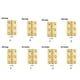 thumbnail image 4 of Kenally Bisagras, herrajes para conector de puerta, cerradura para muebles DIY, ventanas sólidas, Mini bisagra plana multifunción para cajón Herramientas y ferretería Ciego/3in/Latón, 4 of 6