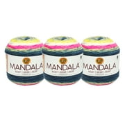 Lion Brand Yarn Mandala Baby Far Far Away Self-Striping Baby Light Acrylic Multi-color Yarn 3 Pack