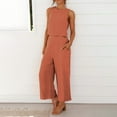 thumbnail image 6 of Sanbonepd Women Suit Fashion Comfortable Vest And Long Pants Solid Color Top Set, 6 of 8