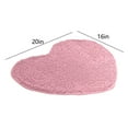 thumbnail image 3 of Heart Shaped Rug | Chenille Decorative Non Slip Washable Floor Mat | Absorbent Valentine Carpet | Welcome Entrance Doormat | 16x20 in | Home, Living Room, Bathroom, 3 of 7