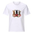 thumbnail image 4 of AXXD Easter Shirts For Girls,Short Sleeve Summer Graphic Rabbit Printed Top Pullover T-shirt For Girls Clearance Size S, 4 of 5