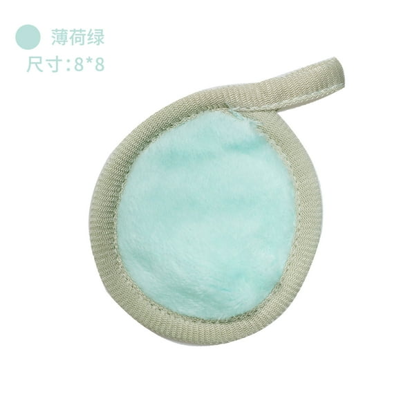 Nvzi Almohadillas desmaquillantes reutilizables - 3 piezas de paños desmaquillantes reutilizables - Almohadillas faciales reutilizables, borrador de maquillaje para todo tipo de piel, verde claro, A17