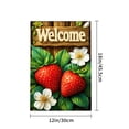 thumbnail image 4 of Amhnf Welcome Strawberry Garden Flag For Home Outdoor Garden Yard Decor 12x18 inch, 4 of 5