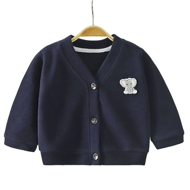 aidice Fall Baby Clothes Unisex Cute Long Sleeve Button up V Neck Jackets Toddler Boy Girl Cardigans