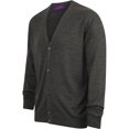 thumbnail image 5 of Henbury Mens V Neck Button Fine Knit Cardigan, 5 of 5