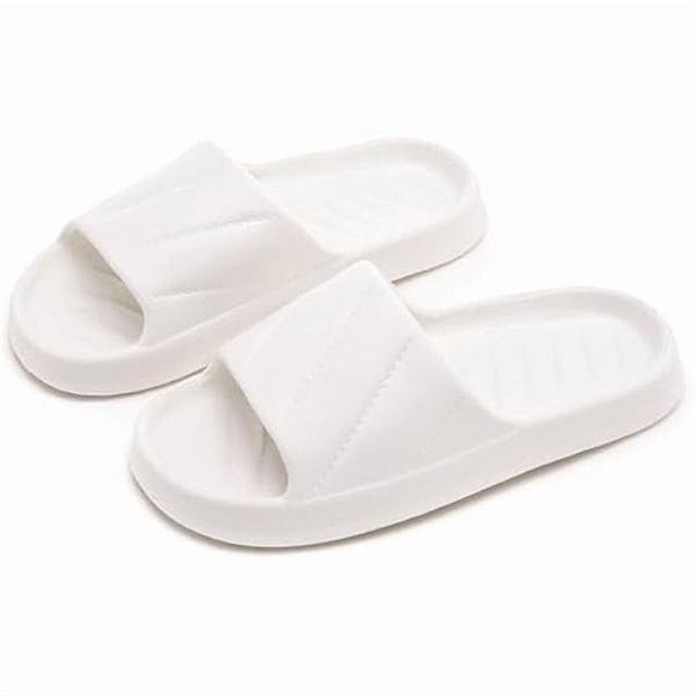 wonima44 Pillow Slippers for Women and Men, Home Wear Cloud Slides Shower Sandals, Cushioned Ultra Lightweight Soft Sole Quick Dry House Shoes
