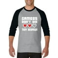 thumbnail image 1 of Artix - Mens Raglan Sleeve Baseball T-Shirts, up to Size 3XL - Gamers Respawn, 1 of 4