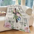 thumbnail image 2 of Christian Gifts for Women, Christian Blanket 60"x50", Christian Gift with Flowers, Birthday Gifts for Women, Religious Gifts for Daughter, Mom Sister, Friends Inspirational Throw Blankets, 2 of 7