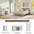 thumbnail image 4 of YouTrend 72'' Farmhouse Kitchen Pantry Cabinet with 4 Barn Doors,Storage Cabinet W/ 4 Shelves for Living Room,Kitchen,Bathroom,Office,White, 4 of 10