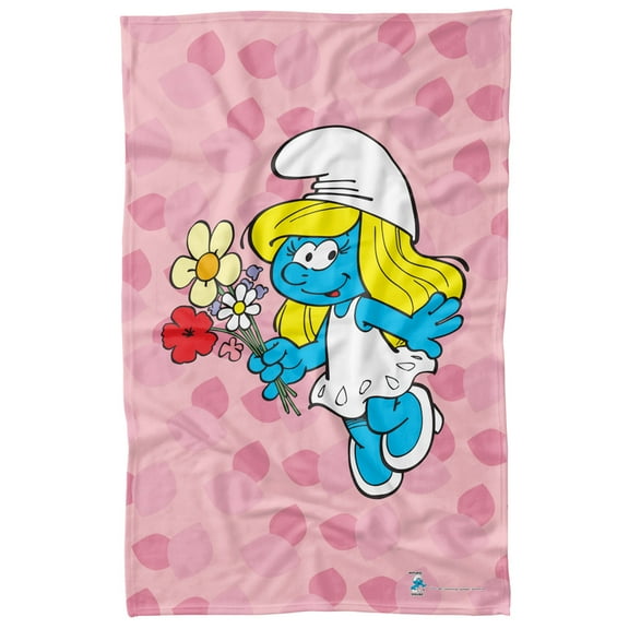 The Smurfs Blanket, 36'x58' Smurfette Fleece Blanket