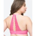 thumbnail image 2 of Women's Curvy Couture 1280 Crochet Lace Underwire Bralette (Pink Gardenia 40DD), 2 of 2