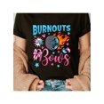 thumbnail image 1 of Burnouts Or Bows Gender Reveal Party Ideas Baby Announcement T-Shirt Cotton Shirt, 1 of 5