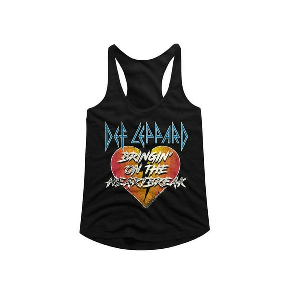 Def Leppard 1977 English Rock Band Bringin Black Ladies Racerback Tank Top Tee