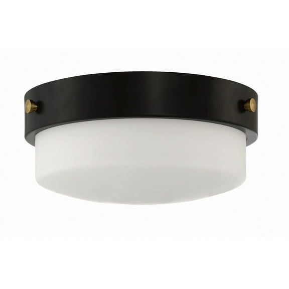 Craftmade Lighting - Oak Street - 2 Light Flush Mount-Flat Black Finish