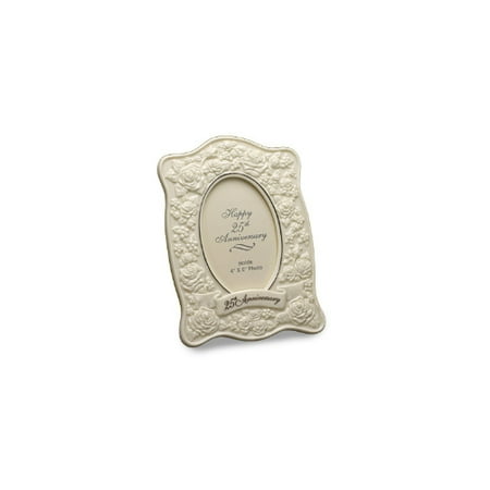 San Francisco Music Box Company - Le Blanc 25th Anniversary Roses Frame Multi-Colored