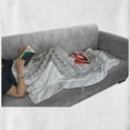 thumbnail image 6 of Number Soft Flannel Fleece Throw Blanket, Thumbs up Super Number Job Success Business Worker of the Year Print, Cozy Plush for Indoor and Outdoor Use, 60" x 80", Grey Vermilion White, by Ambesonne, 6 of 6