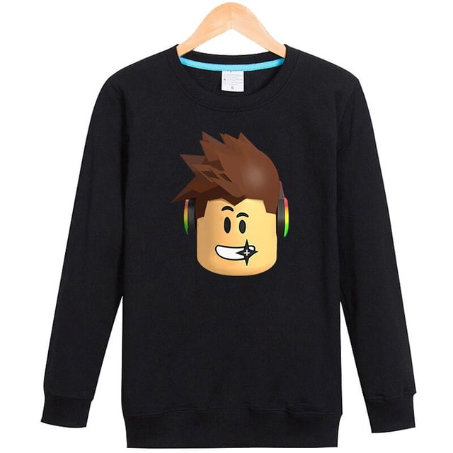 Roblox-suéter de cuello redondo para niños y adultos, chaqueta periférica, camisa de fondo, estilo informal de manga larga, primavera y otoño
