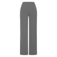 thumbnail image 5 of Wide Leg Dress Pants for Women Work Pants for Women High Waist Stretch Soft Comfy Athletic Workout Yoga Pants Fashion Casual Business Flared Trousers Lightweight Pants Women S-76 Gray M, 5 of 6