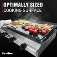 thumbnail image 5 of GraceHome-US 3 Burners Gas Propane Griddle,Outdoor Portable Propane Gas Grill Griddle-30000 BTU, Stainless Steel Flat Top Griddle Station for Kitchen, BBQ, Camping Tailgating 23 Inch Flat Top Grill, 5 of 8